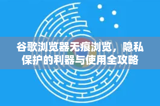 谷歌浏览器无痕浏览，隐私保护的利器与使用全攻略