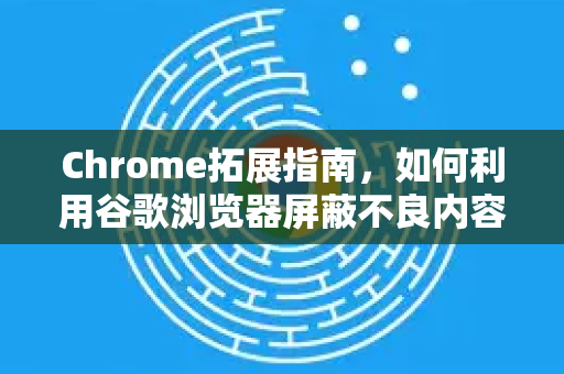 Chrome拓展指南，如何利用谷歌浏览器屏蔽不良内容设置？