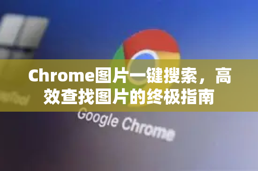 Chrome图片一键搜索，高效查找图片的终极指南