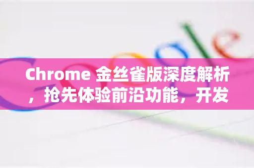 Chrome 金丝雀版深度解析，抢先体验前沿功能，开发者与极客的利器
