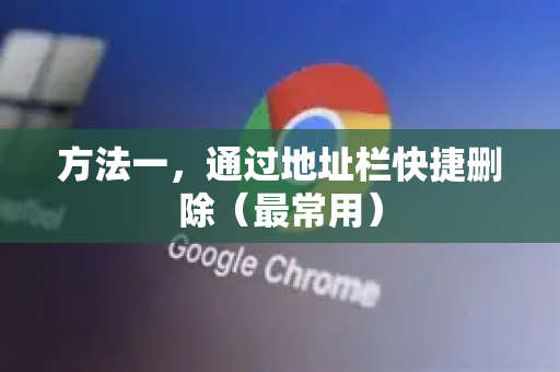 方法一，通过地址栏快捷删除（最常用）