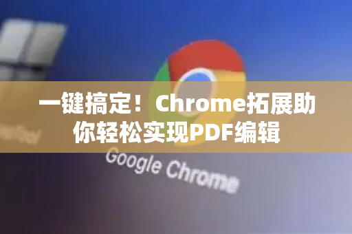一键搞定！Chrome拓展助你轻松实现PDF编辑-第1张图片-谷歌官网|Google Chrome下载-2026最新中文版